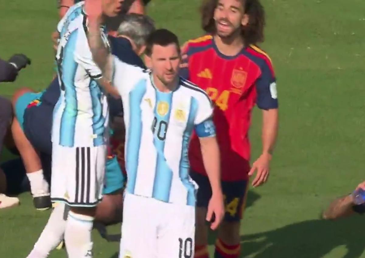 Messi a vrut să provoace eliminarea lui Cucurella în Spania - Argentina
