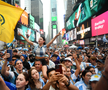 Fanii Argentinei au luat cu asalt Times Square din New York // foto: imago images
