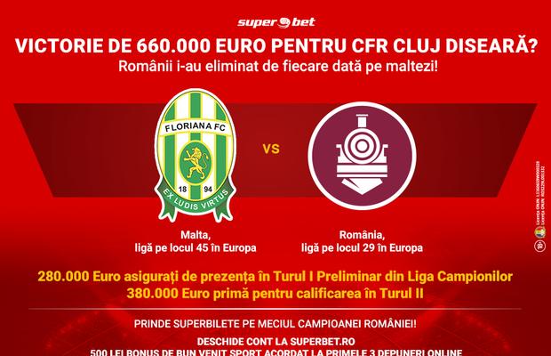 SuperSiguranță sau SuperBombă în Floriana-CFR Cluj! Cum crezi că se fac bani diseară pe duelul eliminatoriu maltezo-român?