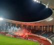 Imagine surprinsă pe stadionul din Târgu Jiu, la FCU - Petrolul / Sursă foto: sport.ro