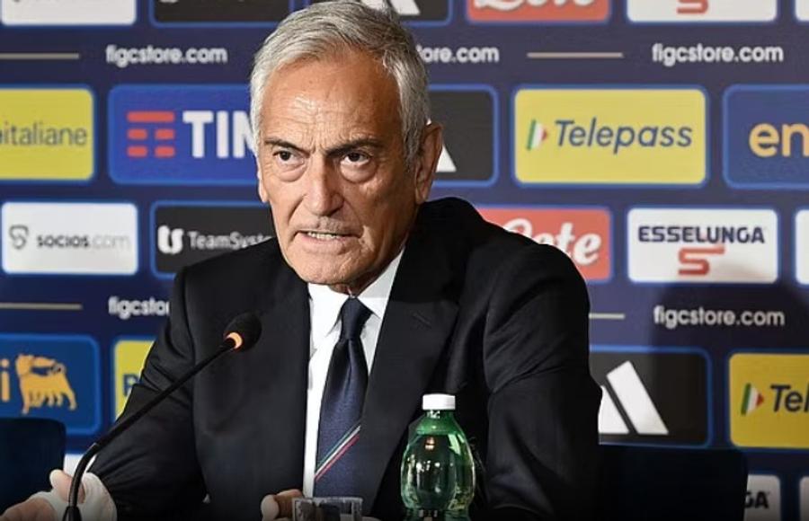 Gabriele Gravina, președintele Federației Italiene de Fotbal / Foto: Imago Gazzetta dello Sport a postat fotografia care exprimă perfect drama Squadrei Azzurra » Ce scriu italienii: principalul vinovat