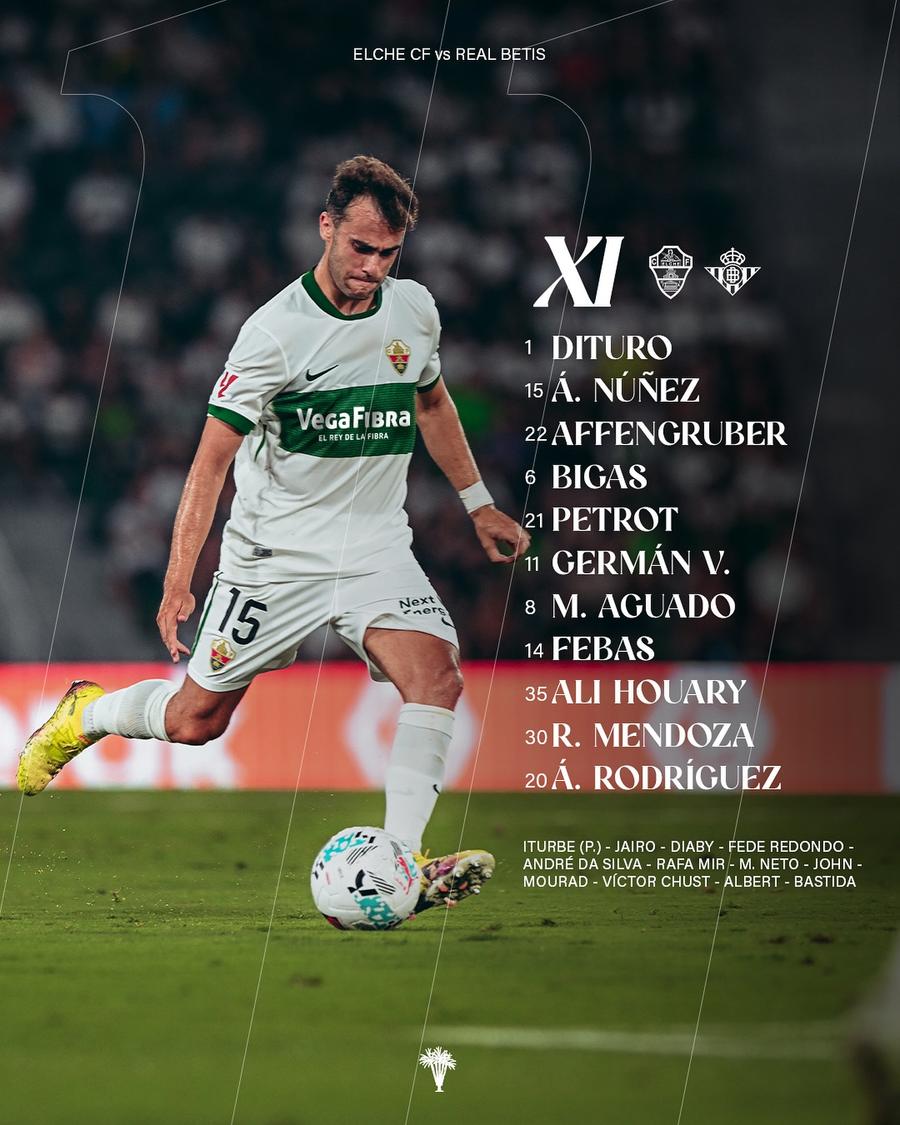 Titulari și rezerve la Elche, în prima etapă / foto: Facebook Încă un român în La Liga » Puștiul pregătit să impresioneze la doar 17 ani