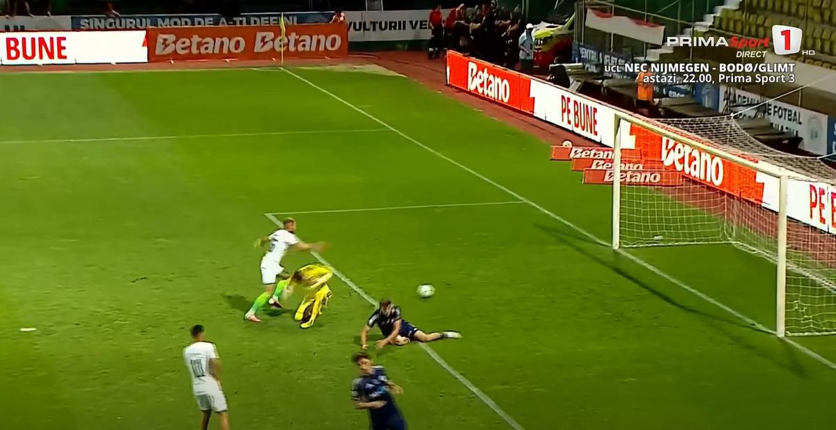 Din Sula, gol validat ERONAT în Chiajna - Oțelul » Greșeală majoră de arbitraj!