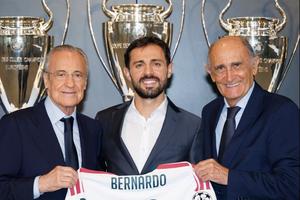 Real Madrid l-a prezentat și pe Bernardo Silva: „Nu e pentru oricine să joci la un club cu 15 Ligi ale Campionilor”