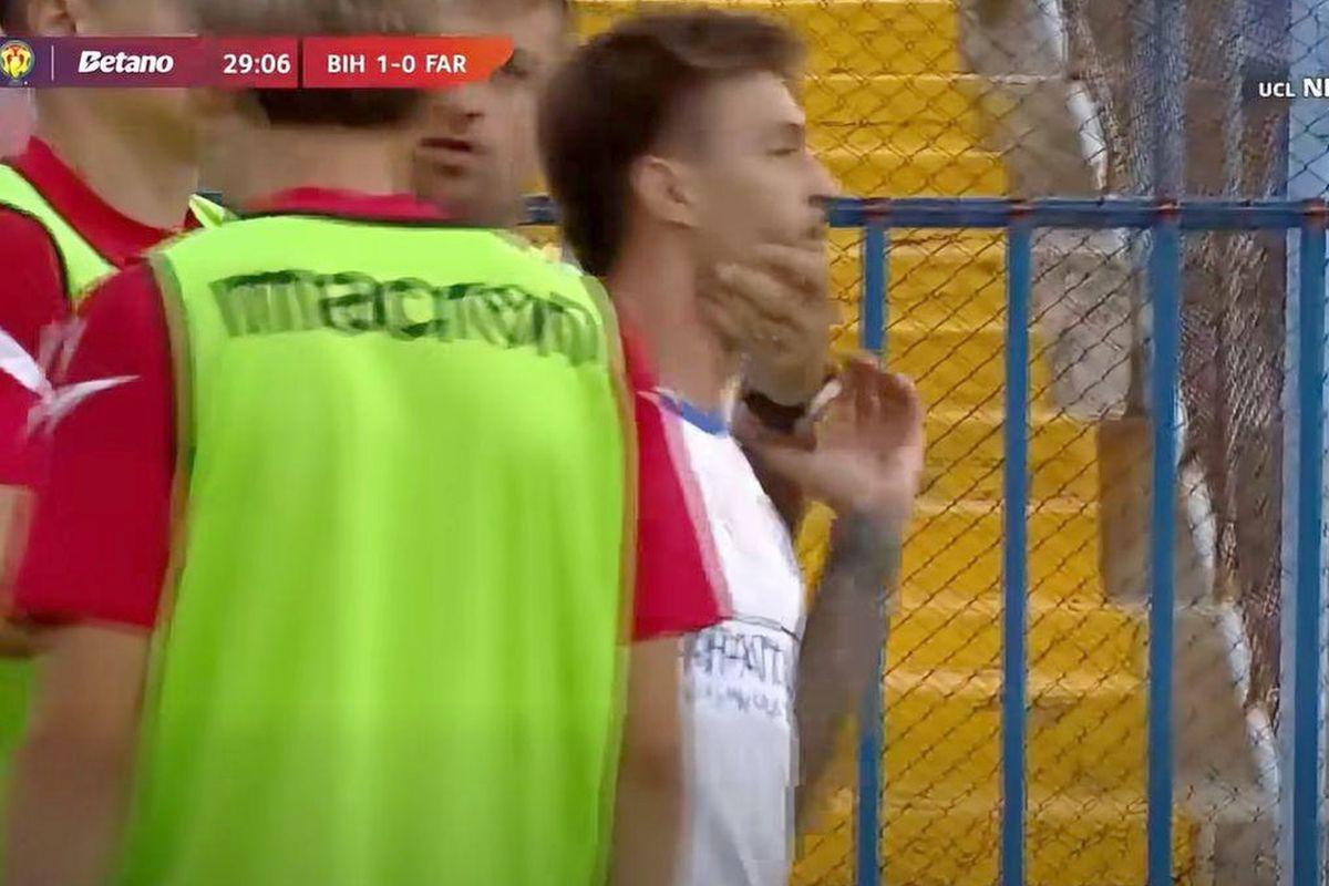 Scene incredibile în Cupa României Betano: apucat de gură în timpul meciului!