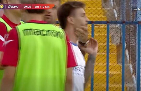 Scene incredibile în Cupa României Betano: apucat de gură în timpul meciului!