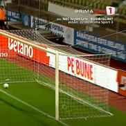 Din Sula, gol validat eronat în Chiajna - Oțelul / FOTO: captură @Prima Sport