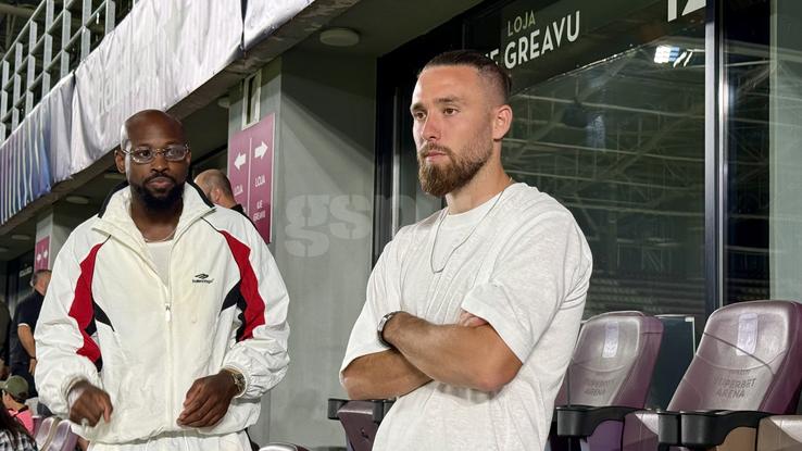 Arnold Garita și Ofri Arad, pe Giulești, la Hapoel Beer Sheva - Sabah Baku. foto: Andrei Crăițoiu / GSP