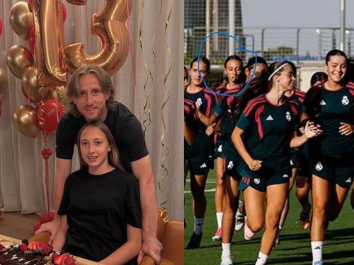 Ema Modric (13 ani) vrea să-i calce pe urme tatălui său, Luka, semnând cu Real Madrid / Foto: X