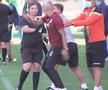 FOTO Faza zilei s-a petrecut la meciul Rapid - Turris » Adrian Iencsi a lovit-o din greșeală pe arbitra de rezervă. Ce s-a întâmplat după