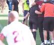 FOTO Faza zilei s-a petrecut la meciul Rapid - Turris » Adrian Iencsi a lovit-o din greșeală pe arbitra de rezervă. Ce s-a întâmplat după