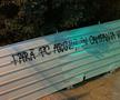 Suporterii lui FC Argeș, nemulțumiți de legătura echipei cu PSD. Sursă foto: Facebook Peluza Nord Pitești