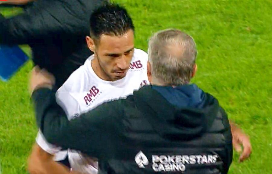 FOTO: Captură @Orange Sport Mario Camora, alături de patronul Nelu Varga: „A făcut eforturi mari! Poate noi am rămas datori”
