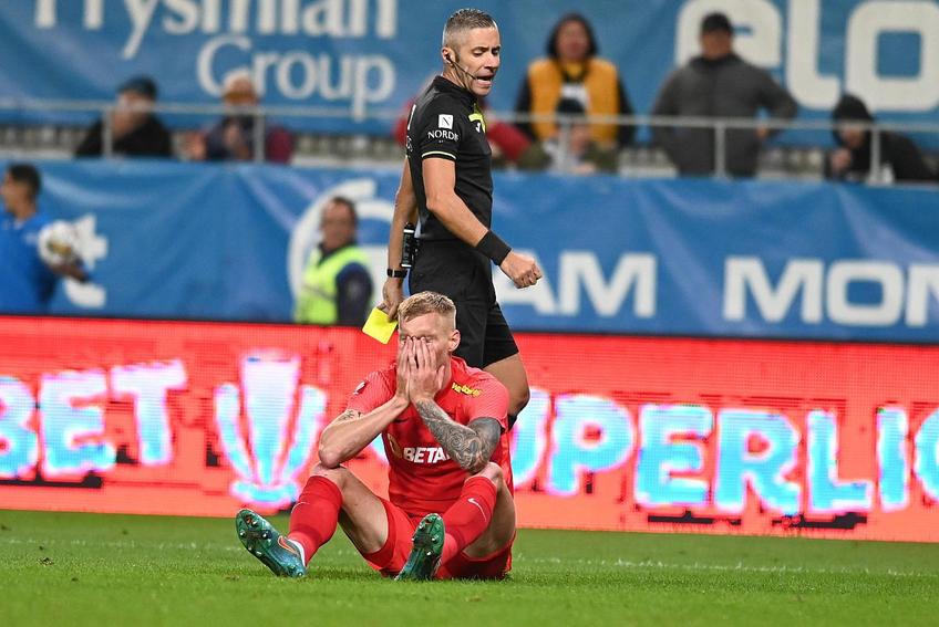 Joonas Tamm a fost depășit de 4 ori în partida Universitatea Craiova - FCSB 2-1, fiind unul dintre cei mai slabi oameni ai roș-albaștrilor. În vară, fundașul central în vârstă de 30 de ani era refuzat de olteni.