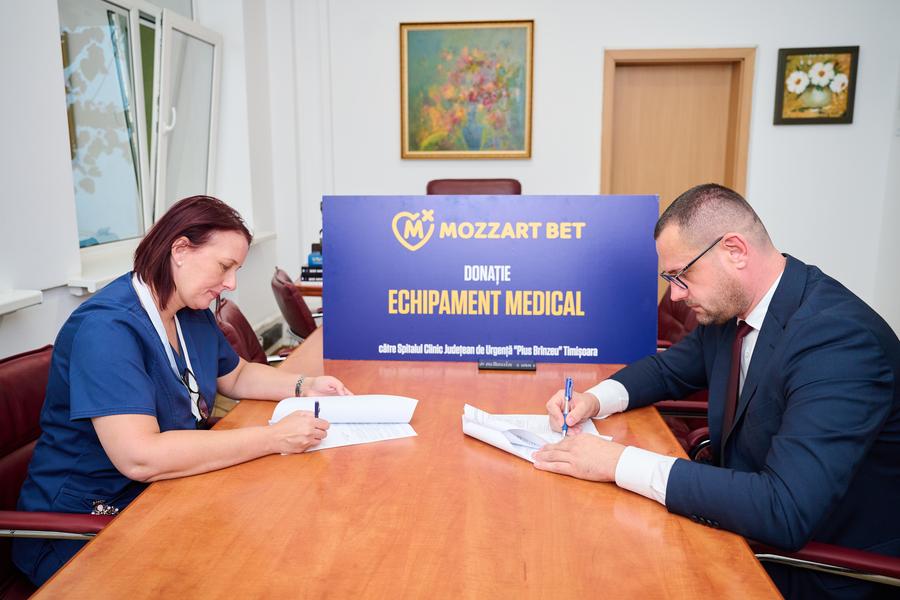 Mozzart Bet echipează cu aparatură medicală spitalul județean „Pius Brinzeu” din Timisoara