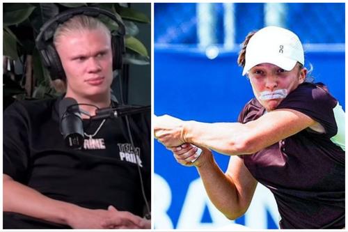 Erling Haaland și Iga Swiatek se numără printre sportivii care își acoperă gura