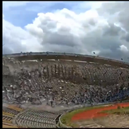 Colosul de 80.000 de locuri, DEMOLAT în câteva secunde, foto: X #UpdateInfo