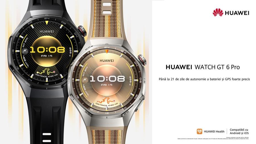 HUAWEI a lansat seria WATCH GT 6: până la 21 de zile autonomie și funcții inovatoare pentru o viață activă