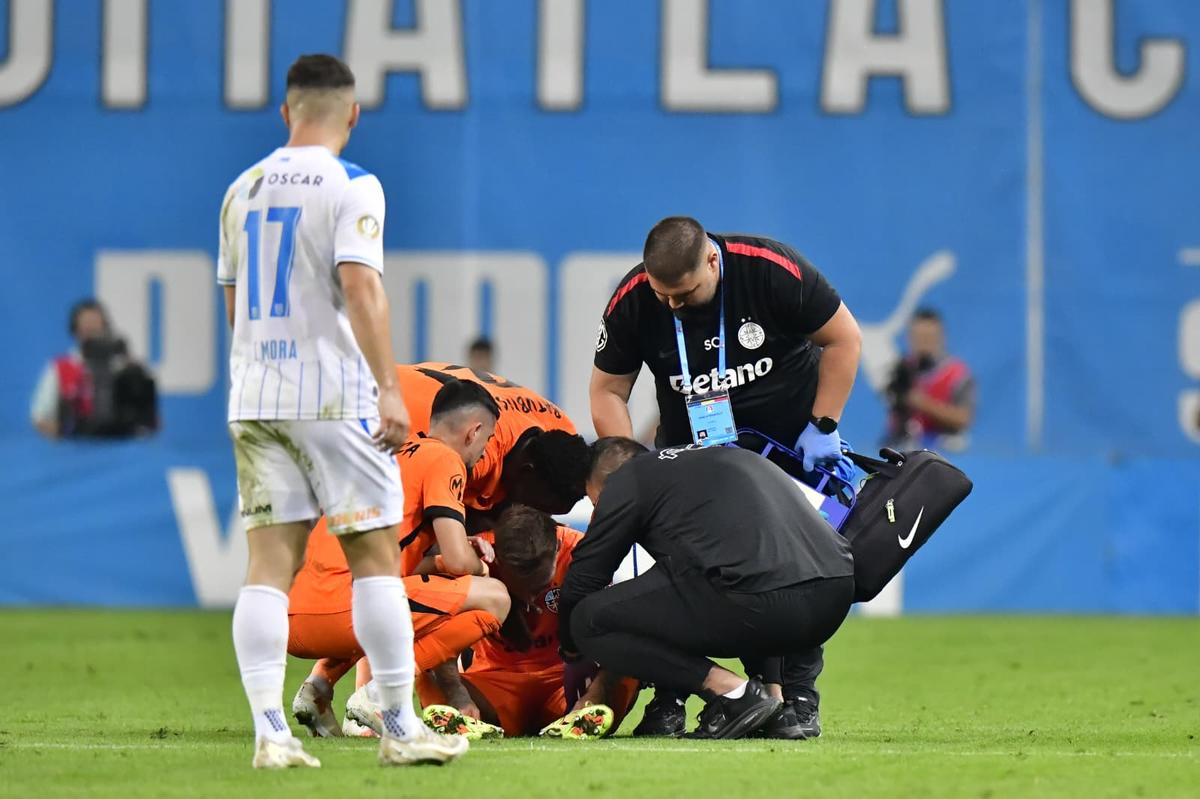 Denis Drăguș s-a accidentat în Craiova - FCSB