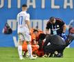 Denis Drăguș s-a accidentat în Craiova - FCSB / foto: Cristi Preda (GSP)