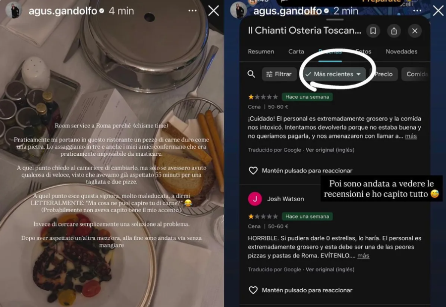 Postarea Agustinei Gandolfo s-a viralizat pe Instagram în ajunul derby-ului din Serie A, AS Roma - Inter „Insultată” la Roma, soția lui Lautaro Martinez face scandal pentru o friptură: „Ce știi tu despre asta?”