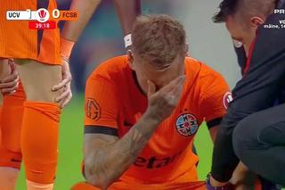 Drăguș „s-a rupt” după 38 de minute! Dublă-lovitură, pentru FCSB și Hagi