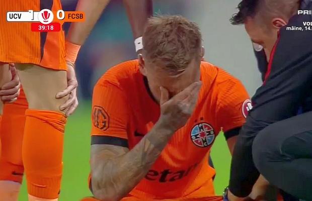 Drăguș „s-a rupt” după 38 de minute! Dublă-lovitură, pentru FCSB și Hagi