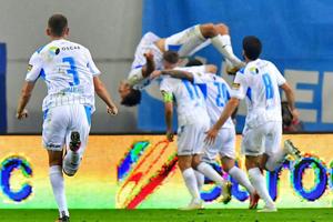 Craiova - FCSB: încă un gol, chiar înaintea pauzei! Roș-albaștrii, în genunchi, Baciu e „PA” la acest scor!