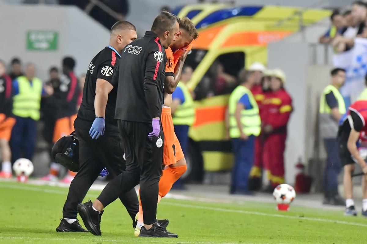 Denis Drăguș s-a accidentat în Craiova - FCSB