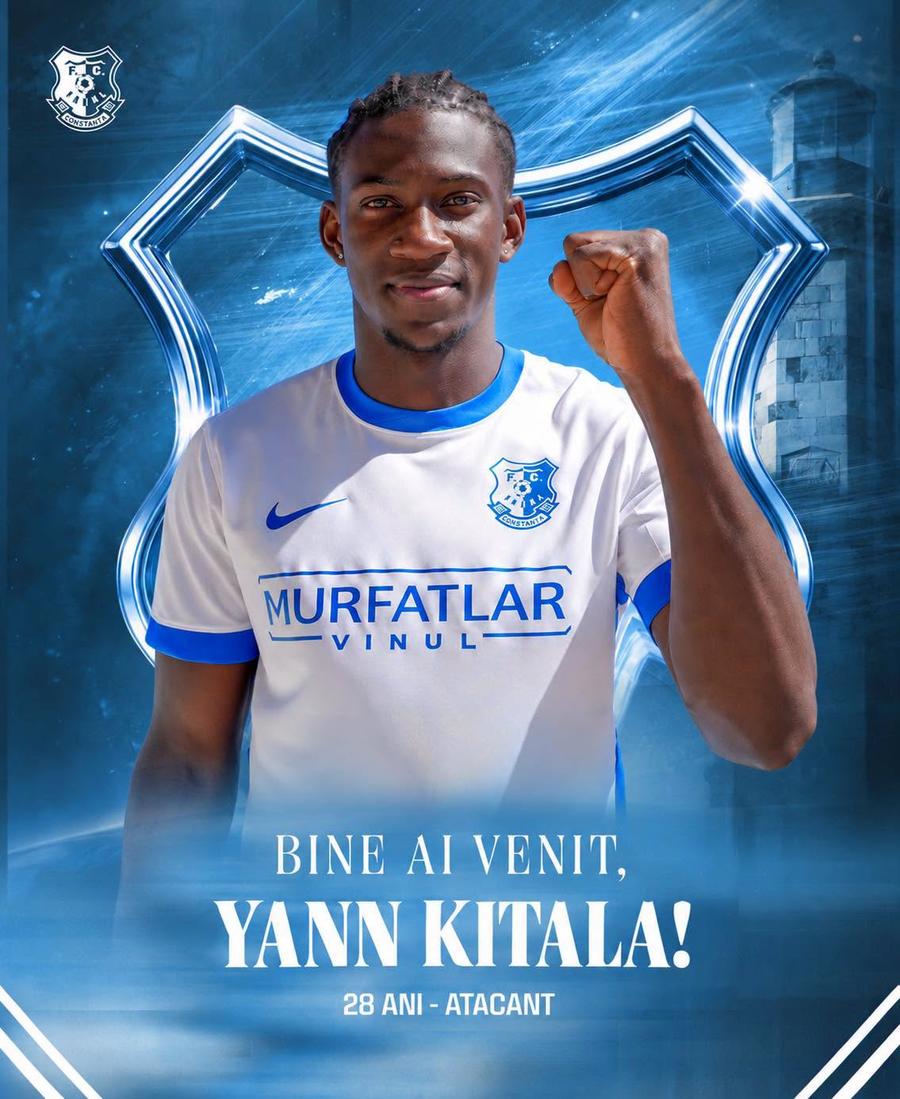 Yann Kitala este noul atacant al celor de la Farul Fostul coleg al lui Mbappe a fost prezentat în Superliga înainte de Dinamo - Farul