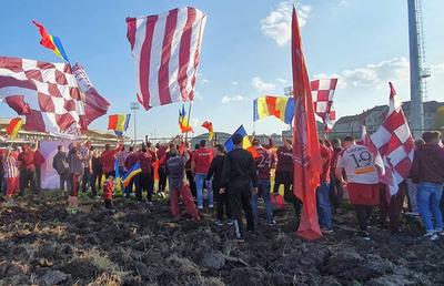 Csikszereda - Rapid // Protest la Miercurea Ciuc » Motivul pentru care galeria Rapidului nu a intrat în stadion
