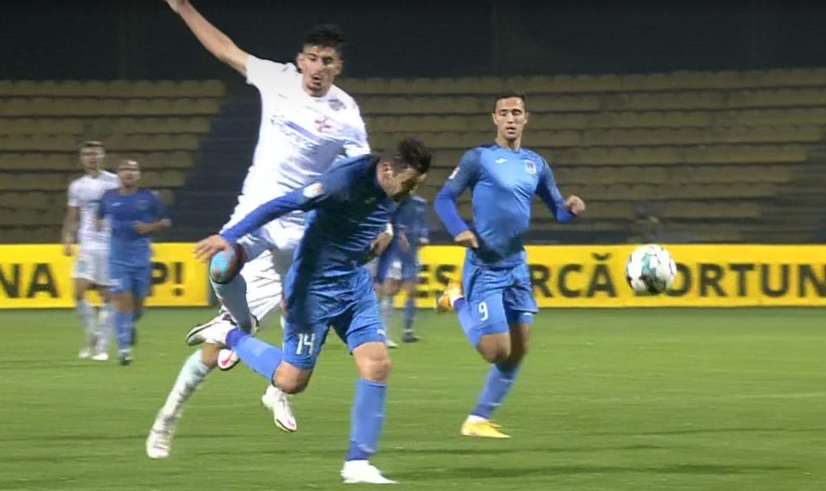 Clinceni - FCSB - fault Cristea -Rusescu