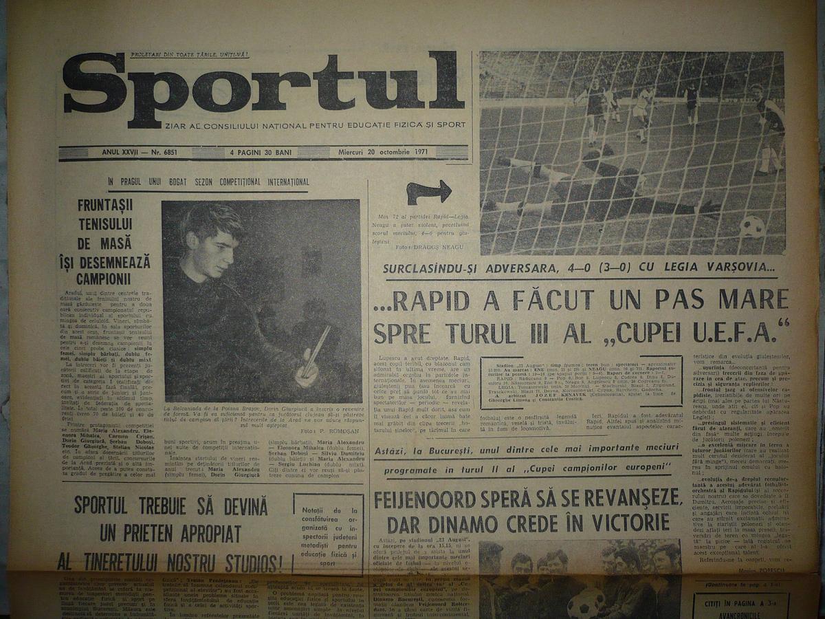 Retro gsp - marți, 19 octombrie
