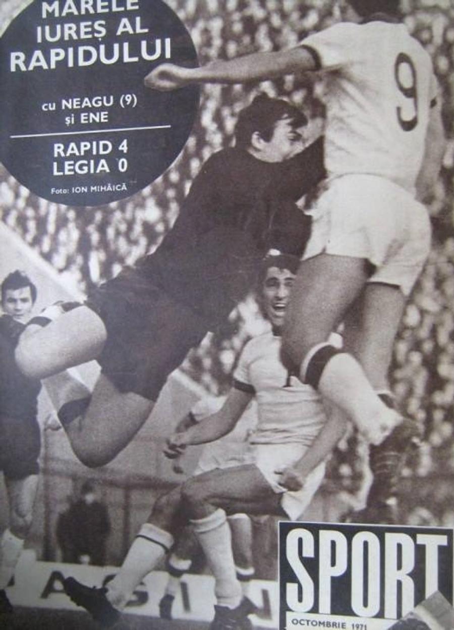 50 de ani de la un succes istoric al Rapidului în Europa: 4-0 cu Legia » Liță Dumitru a fost în rolul Nadiei