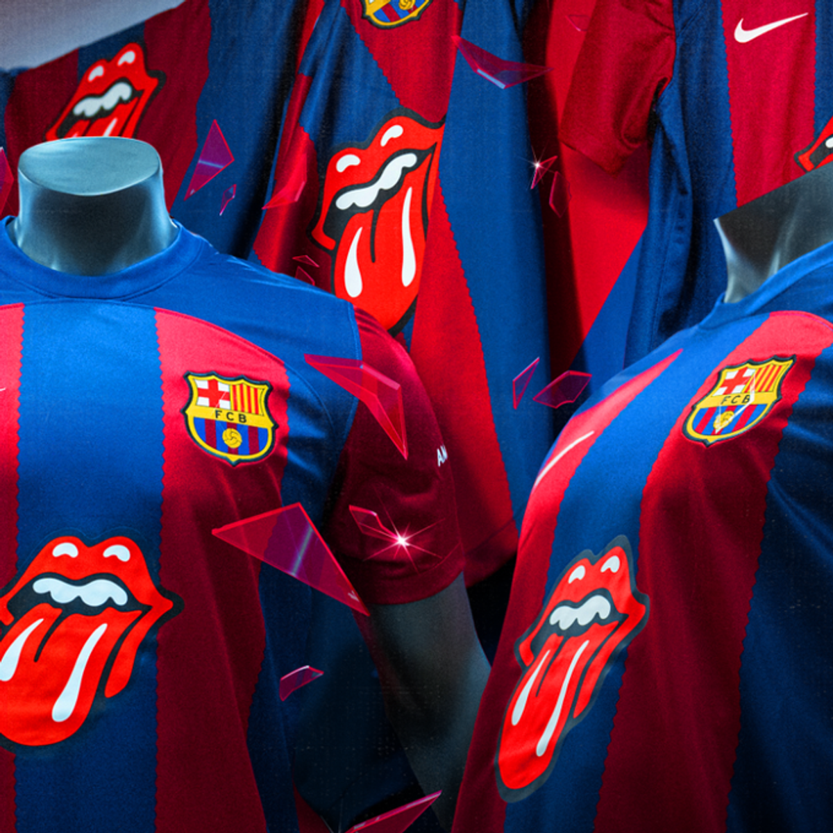 Barcelona va purta pe tricouri legendarul logo al trupei Rolling Stones la El Clasico