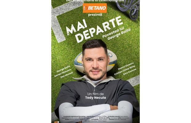 Betano susține ecranizarea poveștii impresionante de viață  a rugbistului George Baltă, în filmul „Mai Departe”