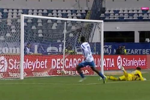 Luis Phelipe a deschis scorul în Poli Iași - Sepsi // foto: captură DigiSport