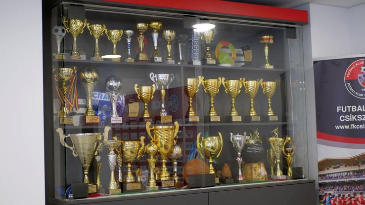 Vitrina cu trofee a clubului