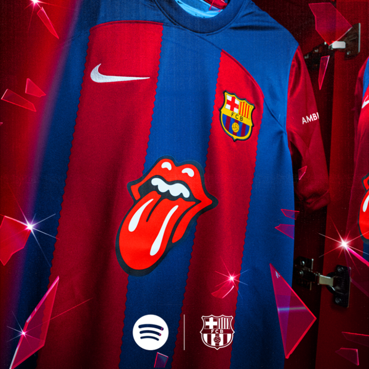 Barcelona va purta pe tricouri legendarul logo al trupei Rolling Stones la El Clasico