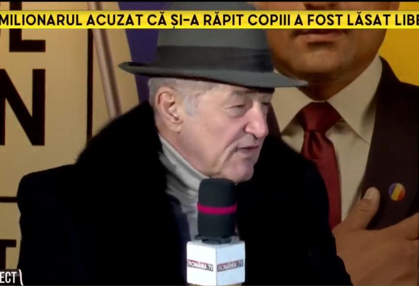 Gigi Becali, apariție excentrică la România TV