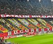 Scenografia afișată de fanii lui Dinamo la meciul cu Rapid