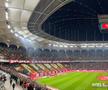 Scenografia afișată de fanii lui Dinamo la meciul cu Rapid