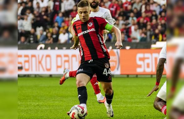 Căpitanul Alex Maxim, pasă de gol într-un meci crucial: Gaziantep a urcat pe podium!