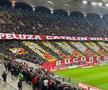 Scenografia afișată de fanii lui Dinamo la meciul cu Rapid