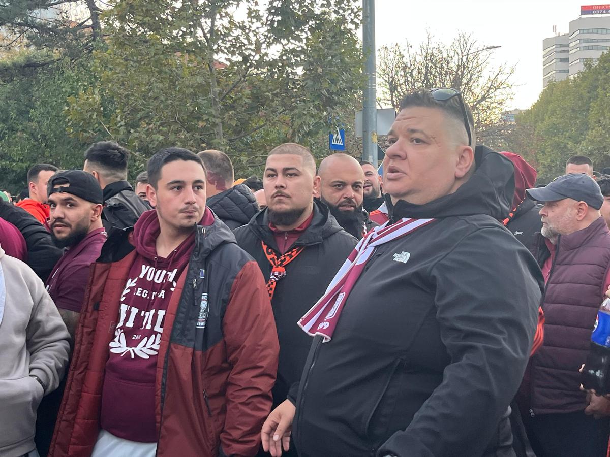 „Corteo” Rapid, înaintea meciului cu Dinamo