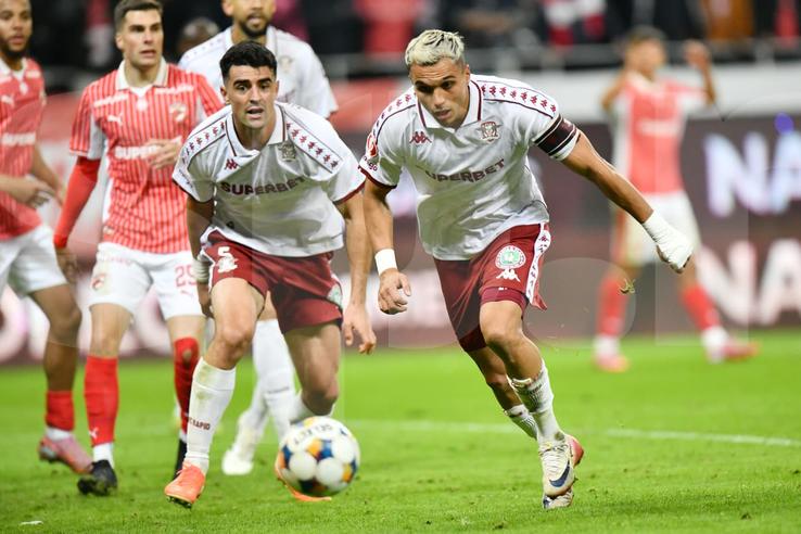 Alex Pașcanu și Cristi Manea, în Dinamo - Rapid, 0-2 (19 octombrie 2025). Foto: Ionuț Iordache&Cristi Preda (GSP)