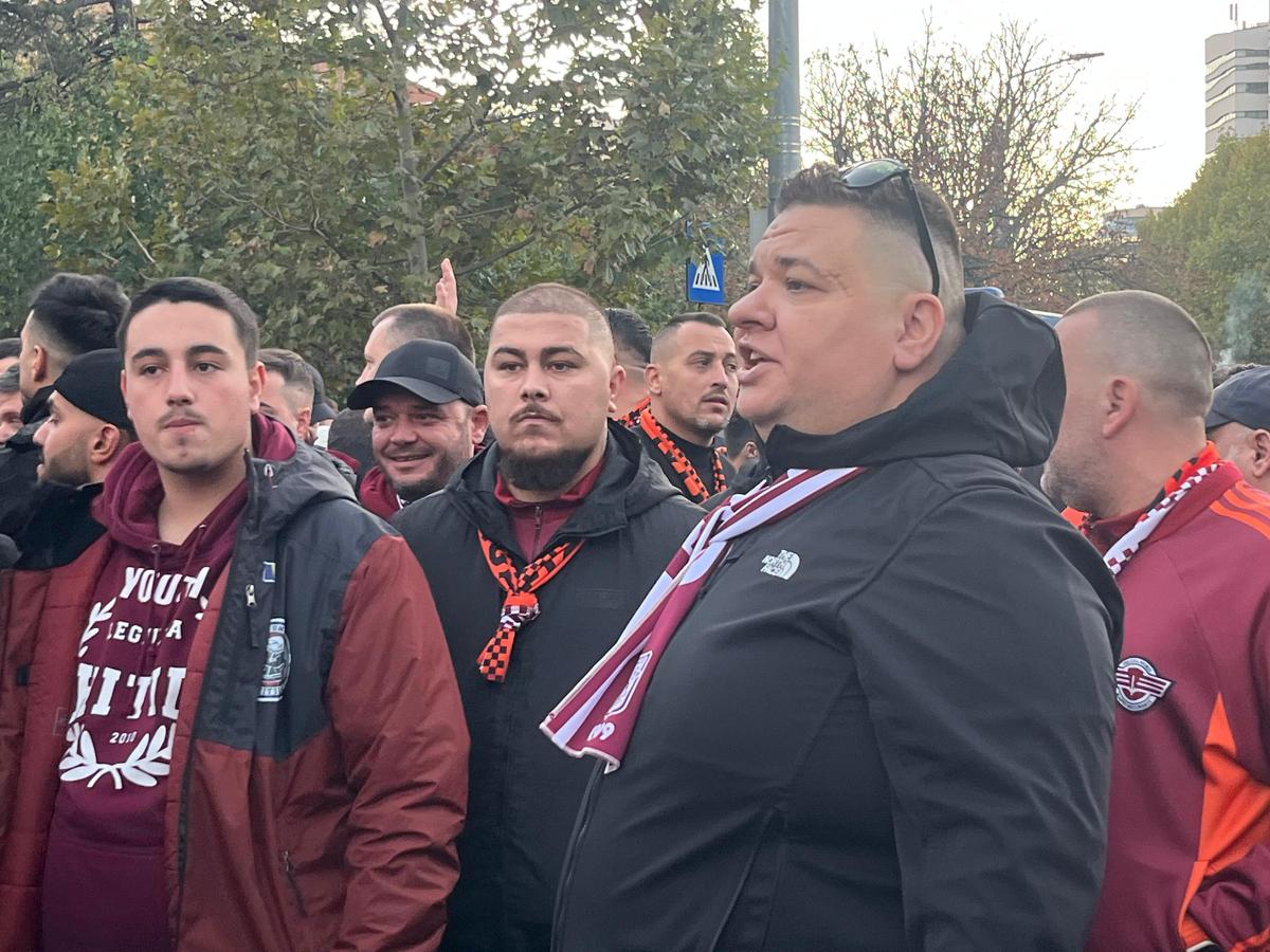„Corteo” Rapid, înaintea meciului cu Dinamo