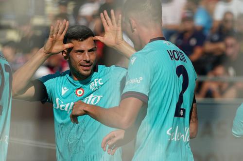 Cagliari 0-2 Bologna (următoarea adversară a FCSB-ului), duel din Serie A . Foto: Imago