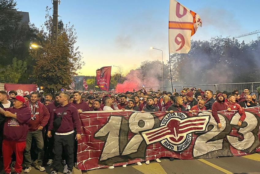 „Corteo” Rapid, înaintea meciului cu Dinamo