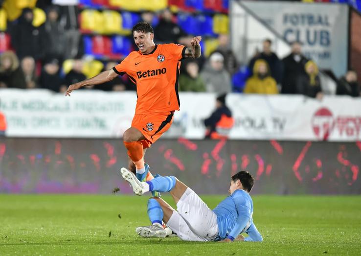David Miculescu, în FC Voluntari - FCSB // foto: Cristi Preda (GSP)